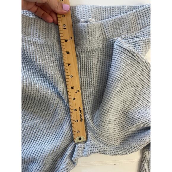 Aerie Waffleknit Gray Flare Leggings Pants Lounge Size Womens Medium - Picture 5 of 8